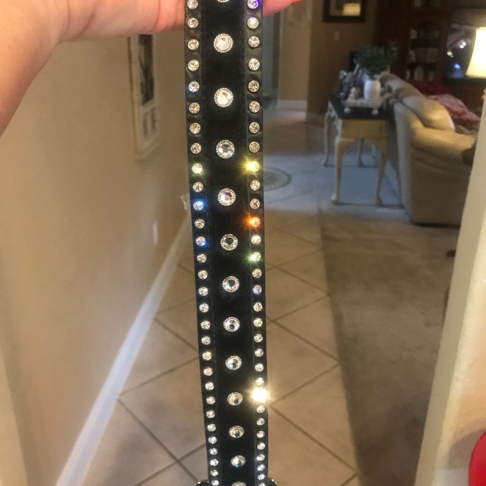 Christina Alexander scwarski crystals belt .